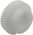 GTPBAO 1 St&uuml;ck 0,5 m, 33 Z&auml;hne, POM, zylindrisches Zahnrad, 3 mm, 3,17 mm, 4 mm, 5 mm, 6 mm, 6,35 mm, 7 mm, 8 mm Bohrung, 0,5 Module, 33 Z&auml;hne, Kunststoff-Stufen-Stirnrad Lenkungshardware(4mm)