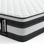 Resspry Double Mattresses, 27cm Hybrid Mattress with Breathable Memory Foam, Custom Pocket Springs, Pressure Relief, Mattress in a Box