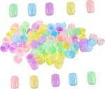 100 plastpallide pakk n&auml;rimiskumimasinatele, t&uuml;hjad l&auml;bipaistvad t&auml;idetavad kapslid m&auml;nguasjade ja maiustuste jaoks &uuml;rituste ja loosimiste jaoks