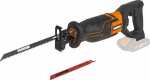 WORX WX500.9 akutoitel t&ouml;&ouml;tav 20 V, ergonoomilise disainiga v&otilde;imas sae, muutuva kiirusega (koos puidu- ja oksasae teraga, ilma aku ja laadijata).