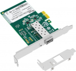 PCI-E Gigabit Network Card 1000Mbps with SFP Port Fiber LAN Adapter for Desktop PC Compatible with Windows Server/Windows/Linux