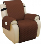 KXAOXGRC Sofa Armrest Protector Covers, 1 Set Sofa Cover, Removable Children's Mat, Armchair Seater, Furniture Protection, Protective Covers, Washable Armrest Covers (Deep Brown, Large)