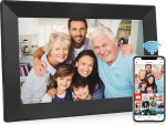 Frameo 10,1-tolline WLAN digitaalne pildiraam, 1280 x 800 HD IPS puuteekraaniga pildiraam, 32 GB suur m&auml;lu, automaatne pildi p&ouml;&ouml;ramine, toetab seinale kinnitamist, Frameo rakenduse fotode ja videote jagamine