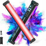 SOONPHO LED Video Light RGB Light Rod Photography 360&deg; Rotation Mini Magnetic Attractiveable Handheld Photography Light with Built-in Battery 2500-9000K RGB for Anime Figure Shooting