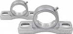 ZCERA &Auml;u&szlig;eres sph&auml;risches Vertikallager aus Edelstahl mit Einzelwellengeh&auml;use und Sitz SUCP204 205 206 207-UCP215 (Color : 2 pcs, Size : 202 material-SP212)