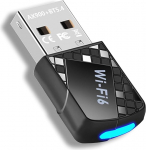2-in-1: USB WLAN Stick PC-le ja 5.4 Bluetooth adapter, AX900 WiFi6 USB WiFi adapter Dual Band 2.4GHz/5GHz sisemine antenn 5DBi &uuml;hildub Windows 11/10/8.1/8/8/7, PC/Desktop/Laptop jaoks.