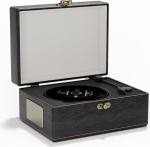 Yintiny Vintage Style kaasaskantav CD-m&auml;ngija koos Bluetooth-&uuml;hendusega nahast v&auml;lisk&uuml;ljega