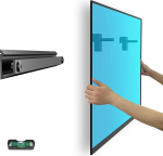 Teleri seinakinnitus 22" - 55.6" lameekraaniga teleri seinakinnitus Ultra Thin Heavy Duty Drywall TV seinakinnitus universaalsetele televiisoritele kuni 100lbs VESA 400x400mm