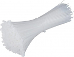 100mm x 2.4mm nailon 4" universaalsed sidemed Valge pakend 1000 tk.