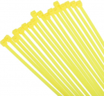 QUARKZMAN 250 kaablisidemete pakett, 12 tolli, iselukustuvad nailonist kaablisidemed, mille t&otilde;mbetugevus on 30 naela, kasutamiseks siseruumides ja v&auml;ljas, kollane