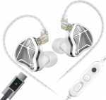 KZ AXAS In-Ear Gaming k&otilde;rvaklapid, IEM First Person Shooter m&auml;ngudele, HiFi k&otilde;rvaklapid koos mikrofoniga m&auml;ngude ja muusika jaoks, 4-tasandilise h&auml;&auml;lestusl&uuml;litiga, 2-pinnaline eemaldatav h&otilde;betatud IEM