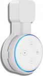 Sintron Wall Mount White for Echo Dot 3, Smart Home Wall Mount Stand for Echo Dot 3rd Generation Speaker Mount, ruumi s&auml;&auml;stvad tarvikud ilma r&auml;paste kaabliteta (valge)