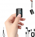 Helisalvesti - Magnetic 64GB Mini helisalvesti m&uuml;rav&auml;hendusega, kaasaskantav C-t&uuml;&uuml;pi helisalvesti, v&auml;ike helisalvestusseade, helisalvesti koos k&otilde;rvaklappidega koosolekute, loengute ja intervjuude jaoks