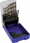Tivoly 11468570015 T-Box Type E, 19 Metal Drill Bits HSS Cobalt Technic Diameter 1 to 10 mm x 0.5 mm
