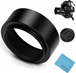 55mm metallist standardne kruvitav standardne objektiivikaitsekork keskelt n&auml;puga Canon Nikon Sony Pentax Olympus Fuji Sumsung Leica kaamerale +puhastuslapp