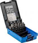 PFERD Tools HSS koonus/v&auml;ljal&otilde;ikekomplekt, 6 tk, 90&deg;, l&auml;bim&otilde;&otilde;t 6,3-20,5 mm, DIN 335 C, HICOAT | 25202160 - 90&deg; kruvide s&uuml;vendamiseks.