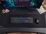 Trust Gaming GXT 866 Torix mehaaniline klaviatuur, UK paigutus, lineaarsed Huano l&uuml;litid, RGB valgustus, Anti-Ghosting, N-klahvide &uuml;mberl&uuml;litamine, madala profiiliga programmeeritav USB m&auml;nguklaviatuur, PC, s&uuml;learvuti, must