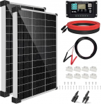 P&auml;ikesepaneel 240W 2tk 120W mono p&auml;ikesepaneel 30A laadija kontroller + 2.5mm p&auml;ikesekaabel + Z klamber