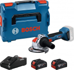 Bosch Professional 18 V s&uuml;steemiga akutoitel t&ouml;&ouml;tav akutraktor X-LOCK GWX 18V-8 (sisaldab 2x akut GBA 18V 4.0Ah, kiirlaadijat GAL 18V-40, lisak&auml;epidet, kaitsekatet, L-BOXX 136)
