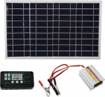 P&auml;ikesepaneelide komplekt 30 W 220 W MPPT Power Inverter Veekindel kontroller Power Management Outdoor Camping Matkamine