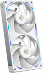 NZXT F240X Performance Single Frame ventilaator - 2x 120mm PWM RGB PC korpuseventilaator - Maksimaalne &otilde;huvool ja staatiline r&otilde;hk - LCP raam ja tiivad - Magnetiline vedeliku d&uuml;naamiline laager - valge
