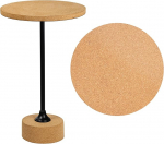 JONATHAN Y END1002A Calix 23.5" kaasaegne minimalistlik metallist korgist k&uuml;ljelaud &uuml;mmargune otsa laud elutuppa magamistuppa kontorisse vannituppa helepruun/must