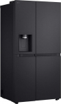 LG GSLE91EVAB Vabalt seisev side-by-side k&uuml;lmik, 623 L netomaht, Total NoFrost, purustatud j&auml;&auml; ja vee dosaator, FrischeZone, Display, Essence Black