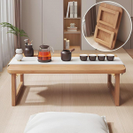 Generisch kokkupandav bambusest kohvilaud - Jaapani madal s&ouml;&ouml;gilaud p&otilde;randale istumiseks, mitmek&uuml;lgne teelaud koju ja kontorisse, ideaalne elutuppa, 80 x 45 x 40 cm