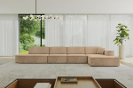 ALTDECOR Ecksofa L-kujul nurgadiivan Eckcouch Couch Wohnlandschaft Cauchsofa IREA-L3-v4 412x165x77 Beige