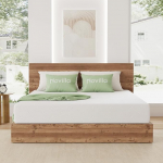 Novilla Matratze 90x190 H3 7-Zonen Gelschaum Matratzen mit Atmungsaktive Bambus-Schaum 60&deg;Waschbare Bezug &Ouml;ko-Tex CertiPUR US Rollenmatratze 18cm Mittel