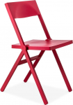 Alessi kokkupandav ja virnastatav tool PP-st ja klaaskiust, punane, 52 x 46 x 90 cm
