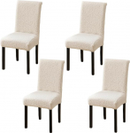 Sherpa Fleece s&ouml;&ouml;gitooli katted Stretch Washable Chair Protectors s&ouml;&ouml;gitoa, tseremoonia, bankett, valge, 4 Pack
