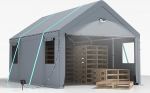Carport Tent Garage 3 x 6 m - Eriti suur talvekindel garaažitelk koos &uuml;lesp&ouml;&ouml;ratava aknaga autole, maasturile, paatidele ja veoautodele - eemaldatavad k&uuml;lgseinad ja katus - varjualune ladustamise telk v&otilde;i karjamaad telk