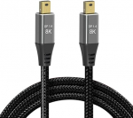 Cablecc Mini DisplayPort 1.4 8K 60Hz kaabel Ultra HD UHD 4K 144Hz Mini DP kuni MiniDP kaabel 7680 x 4320 video PC s&uuml;learvuti TV-le