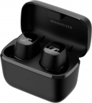 Sennheiser CX Plus True Wireless Bluetooth k&otilde;rvaklapid: Muusika ja k&otilde;nede kuulamine aktiivse m&uuml;rasummutusega, reguleeritav puutetundlik juhtimine, bassiv&otilde;imendus, IPX4 ja 24-tunnine aku kestvus, must, v&auml;ike