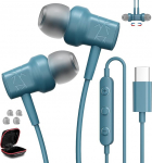 USB C k&otilde;rvaklapid iPhone 16 15 Type-C juhtmega k&otilde;rvaklapid mikrofoniga Samsung Galaxy S25 S24 S23 Ultra FE A55 A54 A16 In-Ear Stereo k&otilde;rvaklapid helitugevuse reguleerimise sinisega