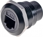 HangTon 2 Pack RJ45 Cat6 paneeli pistikupesa Ethernet-v&otilde;rgu veekindel ringikujuline mahukas l&auml;bimurde&uuml;hendus, Inline-kaabli &scaron;assii naine-naine &uuml;hendus