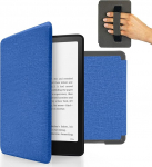 MyGadget &uuml;mbris Kindle Paperwhite 12. p&otilde;lvkonnale [2024 - SA569P - 7 tolli] koos k&auml;erihmaga ja automaatse puhkefunktsiooniga | &auml;rkamisfunktsioon - tumesinine klapp&uuml;mbriline &uuml;mbris