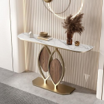 Generisch Moderner Konsolentisch f&uuml;r den Eingangsbereich - Schmaler Sofatisch im Landhausstil f&uuml;rs Wohnzimmer, schmaler Schreibtisch f&uuml;r den Flur, stilvolles Flurm&ouml;bel, platzsparendes Design