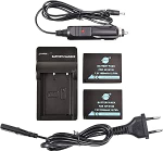DSTE 2-osaline aku ja 2-kanaliline dual USB kiirlaadija komplekt Fujifilm NP-W126 NP-W126S FinePix HS30EXR HS33EXR HS35EX HS50EXR X-A1 X-A2 X-A3 X-E1 X-E2 X-M1 X-Pro1 X-T1 X-T2 X-T10 X. Fmmf2