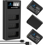 Homesuit LP-E10 aku 1600 mAh & 3-kohaline LCD-laadija komplekt Canon EOS 1100D, 1200D, 1300D, 1500D, 2000D 3000D 4000D, EOS Rebel T3, T5, T6, T7, T100, Kiss X50, Kiss X70, Kiss X8 0 kaamerale (3)