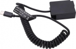 Tbest DMW DCC8 T&auml;ielikult kodeeritud dummy aku adapter paindliku vedru kaabliga stabiilne toiteallikas G5 G6 G7 G81 G85 GX8 G90 G91 G95 G99 kaameratele plastsulamist 35 90 cm