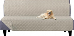 U-NICE HOME Futon diivan katab p&ouml;&ouml;rduv diivan Slipcover Armless Futon Cover m&ouml;&ouml;bli kaitsja Diivan Cover veekindel (Futon Beige/Beige)