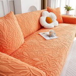 Jacquard Velvet Diivan Cover 1-5 istekoha Stretch Diivan Cover L/U kuju Universal Diivan Cover Soft Plush Diivan Cover Anti-Grip Diivan Cover/L-kuju Corner Diivan n&otilde;uab kaks, E, 2 istekohta 145 ~ 185 cm