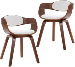 vidaXL 2 x Bentwood s&ouml;&ouml;gitoa toolid, k&ouml;&ouml;gitoolid, elutoa toolide komplekt, polsterdatud tool, lamamistool, s&ouml;&ouml;gitoa tool, kunstnahk