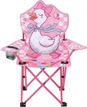 Kinder Klappstuhl, Campingstuhl Kinder Einhorn Klappstuhl Faltstuhl Tragbar Picknickstuhl mit Getr&auml;nkehalter f&uuml;r Picknick, Camping, Angeln, Outdoor (Schwan)