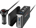 Feegar Ciga 4X USB QC 3.0 PD 20W autolaadija, kolmekordne 200W 12V/24V 10A sigaretis&uuml;&uuml;taja adapter USB auto jagaja eraldi l&uuml;litiga LED pinge n&auml;idik nutitelefoni tahvelarvuti Dashcam GPS jaoks