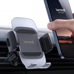 Lamicall mobiiltelefoni hoidja auto ventilatsioon - [2026 akr&uuml;&uuml;l disain] universaalne auto mobiiltelefoni hoidja, 360 kraadi ventilatsiooni autokinnitus iPhone 17/16/15/14/13 Pro Max, Samsung 4-7 tolli nutitelefonile