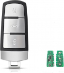 433MHz 3 nupu l&otilde;ikamata Flip Intelligentne kaugjuhtimispult auto v&otilde;tme ID48 kiip 3C0959752BA VW Passat B6 3C B7 Magotan CC jaoks 3C B7