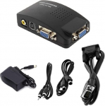 aoeyoo&reg; Uus TV AV S Video RCA Composite to VGA PC Monitor Converter Adapter Box AY33